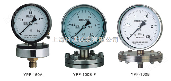 YPF-100、YPF-150膜片压力表