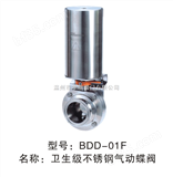 BDD-01F卫生级气动蝶阀，堡德品质，值得信赖